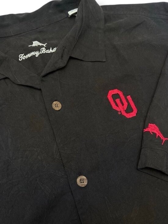 Tommy Bahama Other - Tommy Bahama Oklahoma Sooners 100% Silk Shirt